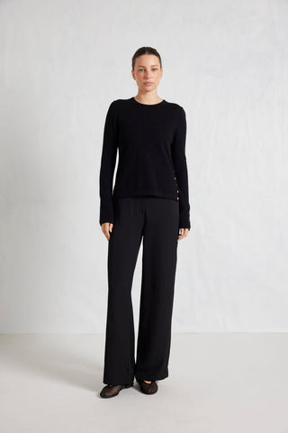 What A Stud Merino Cashmere Sweater In Black