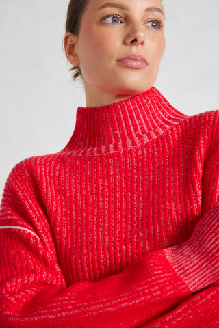 Maxie Sweater in Lipstick