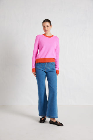 Mandy Splice Sweater in Cinderella