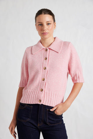 Dana Top in Tickled Pink Marle