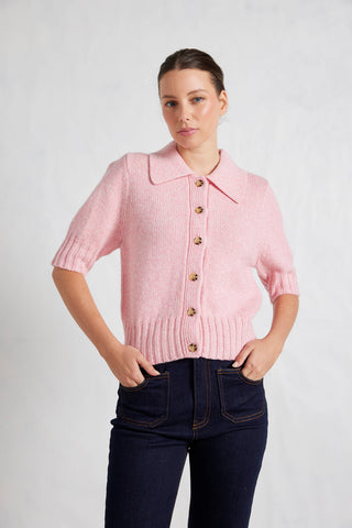 Dana Top in Tickled Pink Marle