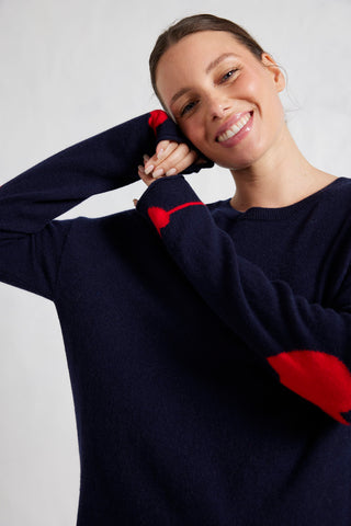 Baby Bella Merino Sweater in Officer Navy