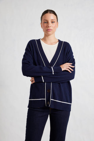 Blanche Cardi in Officer Navy