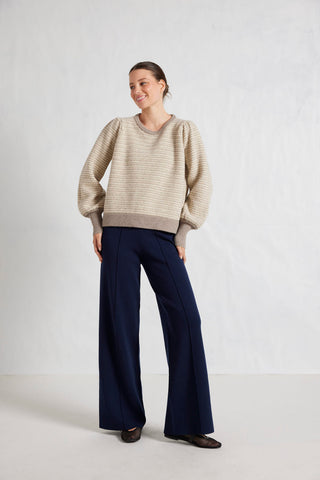 Alessandra Knitwear Roxy Merino Sweater in Dune