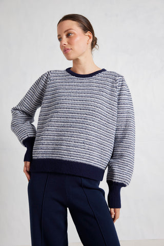 Roxy Merino Sweater in Snowdrift