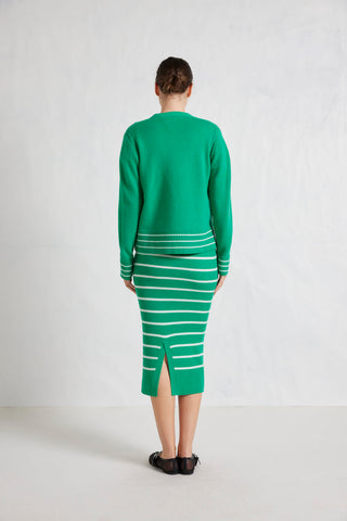 Mona Merino Skirt in Jade