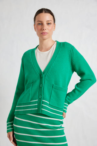 Charlotte Merino Cardi In Jade