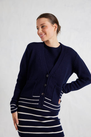 Charlotte Merino Cardi In Navy