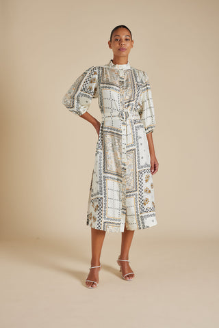 Lyon Silk Twill Dress in Classic