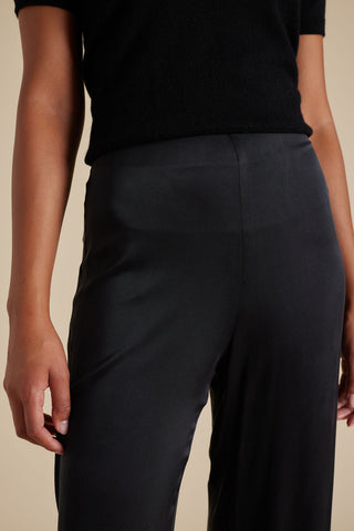 Ebony Silk Pant in Black
