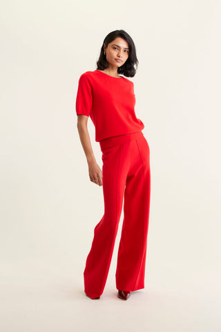Marcie Cashmere Top In Crimson