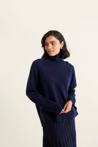 Toastie Merino Cashmere Polo In Officer Navy