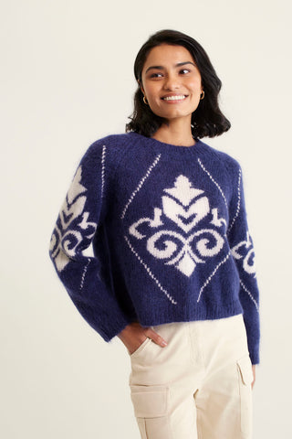 Bleecker Mohair Sweater In Navy