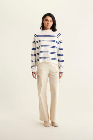 Midtown Cashmere Sweater In Cloud Dancer