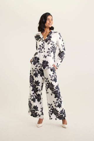 Sabrina Silk Pant In Classic Tallulah Print