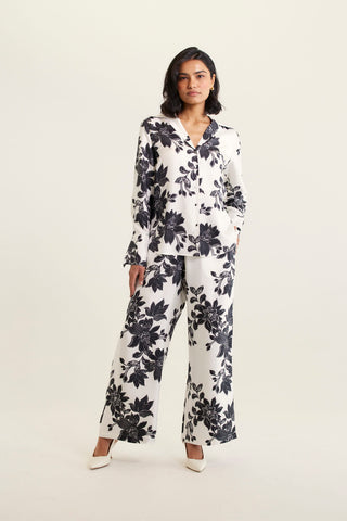 Sabrina Silk Pant In Classic Tallulah Print