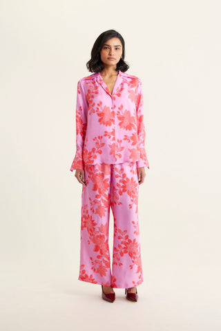 Sabrina Silk Shirt In Lolly Tallulah Print