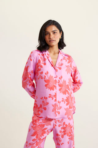 Sabrina Silk Shirt In Lolly Tallulah Print