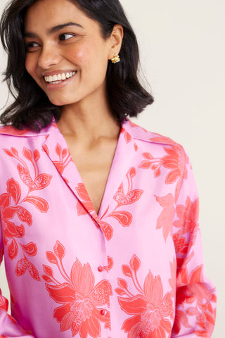 Sabrina Silk Shirt In Lolly Tallulah Print