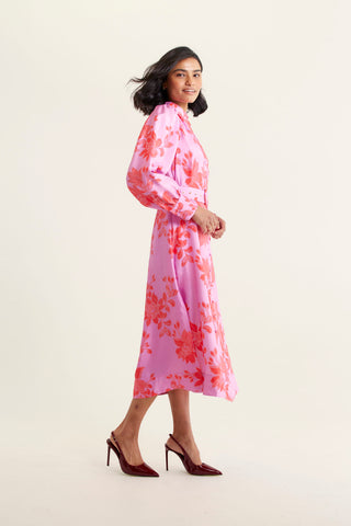 Starlet Silk Dress In Lolly Tallulah Print