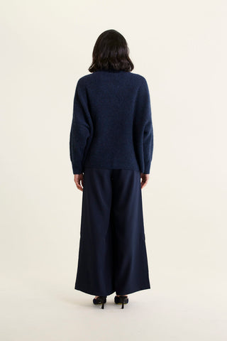 Pascale Alpaca Polo in Navy