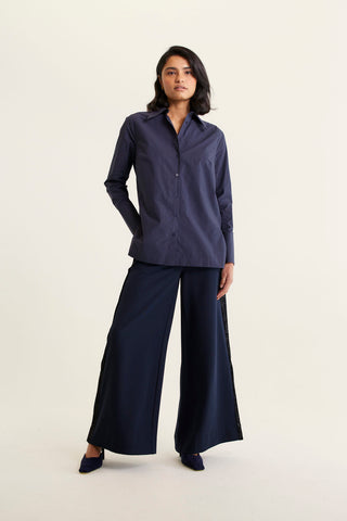 Primrose Pima Cotton Shirt In Navy