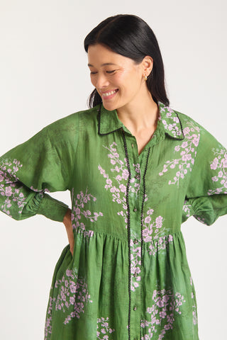 Wren Ramie Dress In Maple Print