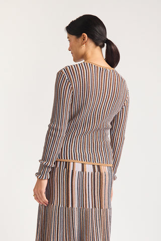 Simran Lurex Top In Moonlight