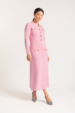 Chelsea Crepe Skirt In Pink
