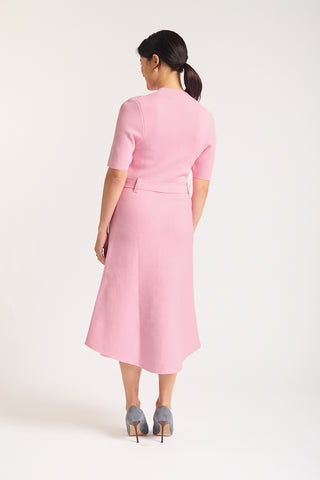 Parker Crepe Dress In Pink