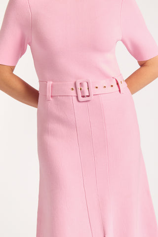 Parker Crepe Dress In Pink
