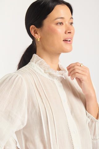 Paris Ramie Top In Ivory