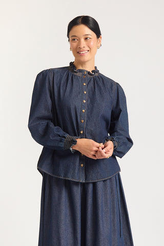 Dakota Denim Shirt  In Indigo