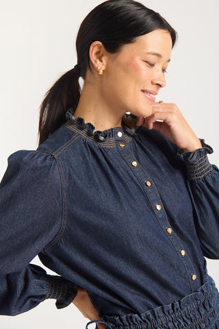 Dakota Denim Shirt  In Indigo