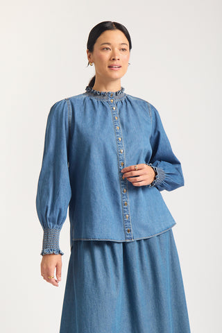 Dakota Shirt In Denim Wash