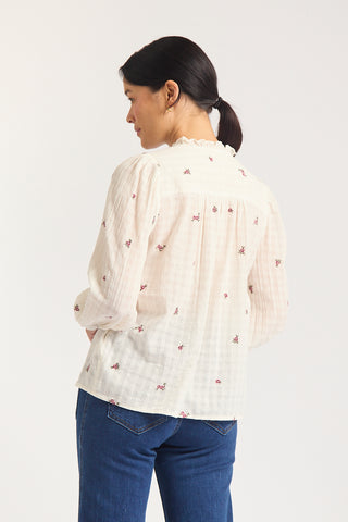 Nila Daisy Embroidered Shirt