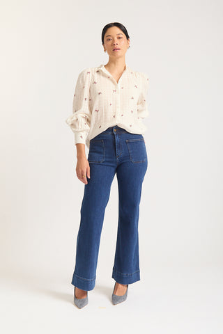 Nila Daisy Embroidered Shirt