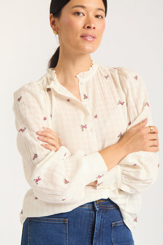 Nila Daisy Embroidered Shirt