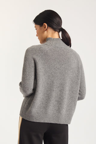 Bebe Cashmere Polo In Shadow