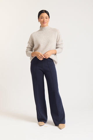Fifi Cashmere Polo Sweater In Frost