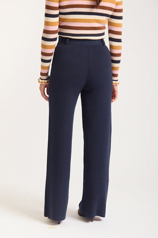 Hamilton Crepe Pant  In Navy
