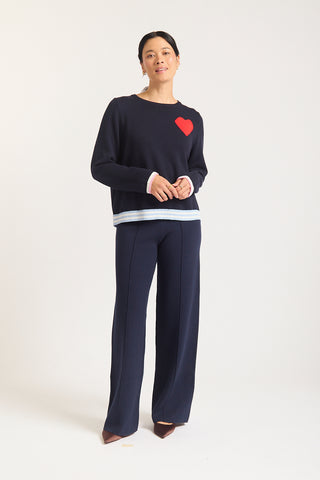 Lovey Dovey Sweater In Navy