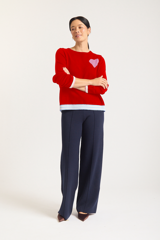 Lovey Dovey Sweater In Red