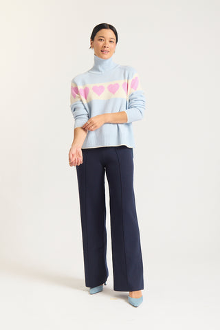 Bailey Merino Cashmere Sweater In Sky