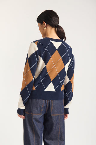 Henrietta Cashmere Sweater In Midnight Navy