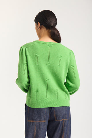 Clover Merino Cashmere Sweater In Apple