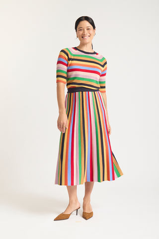 Avenue Lurex Top  In Rainbow