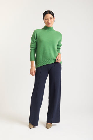 Fifi Cashmere Polo Sweater In Avocado