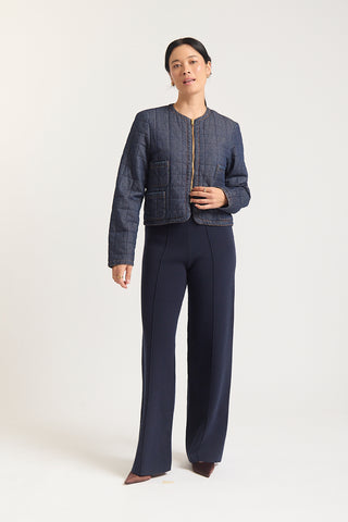 Agnes Denim Jacket In Indigo Denim