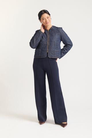 Agnes Denim Jacket In Indigo Denim